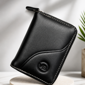 Mini Card Holder Wallet - Black Color