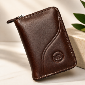 Mini Card Holder Wallet - Chocolate Color